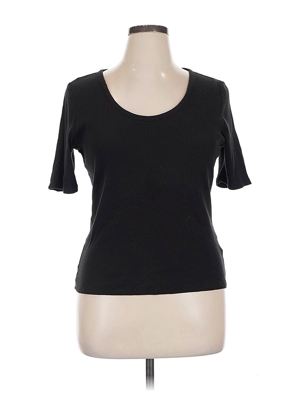 Everlane Black Scoop Neck Short Sleeve Tee